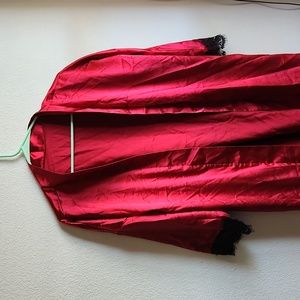 Satin Look Nightgown Jacket